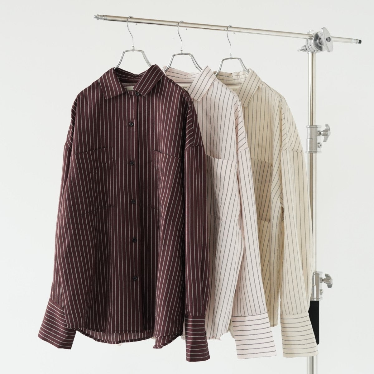 Opencollar Stripe Shirts オープンカラーストライプシャツ