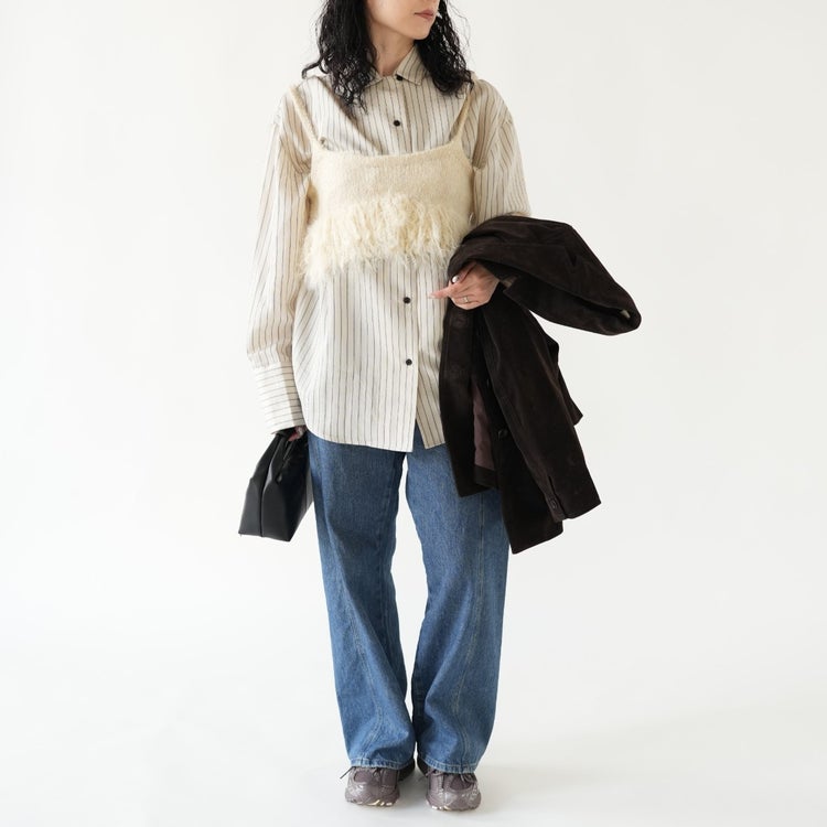 Opencollar Stripe Shirts オープンカラーストライプシャツ