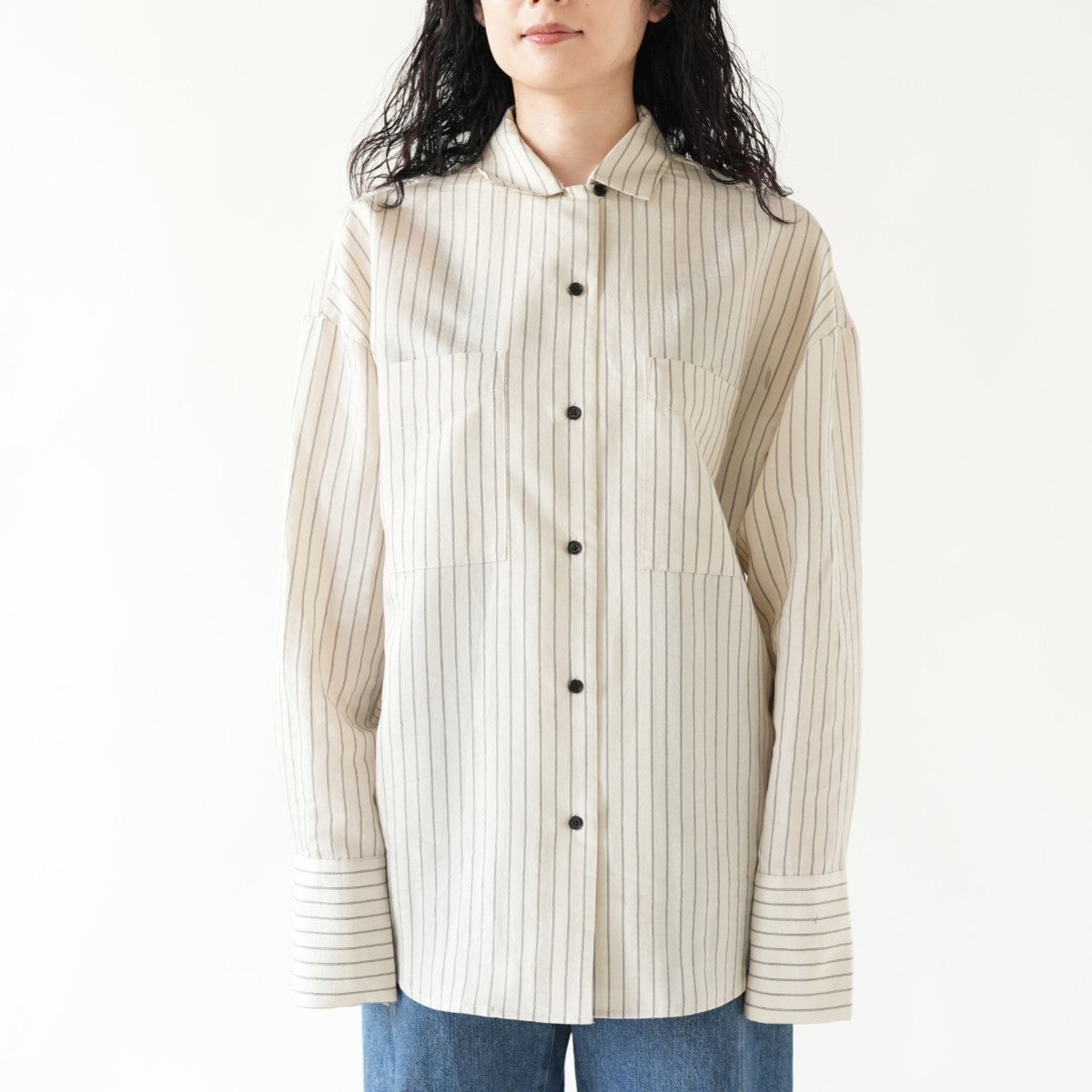 Opencollar Stripe Shirts オープンカラーストライプシャツ