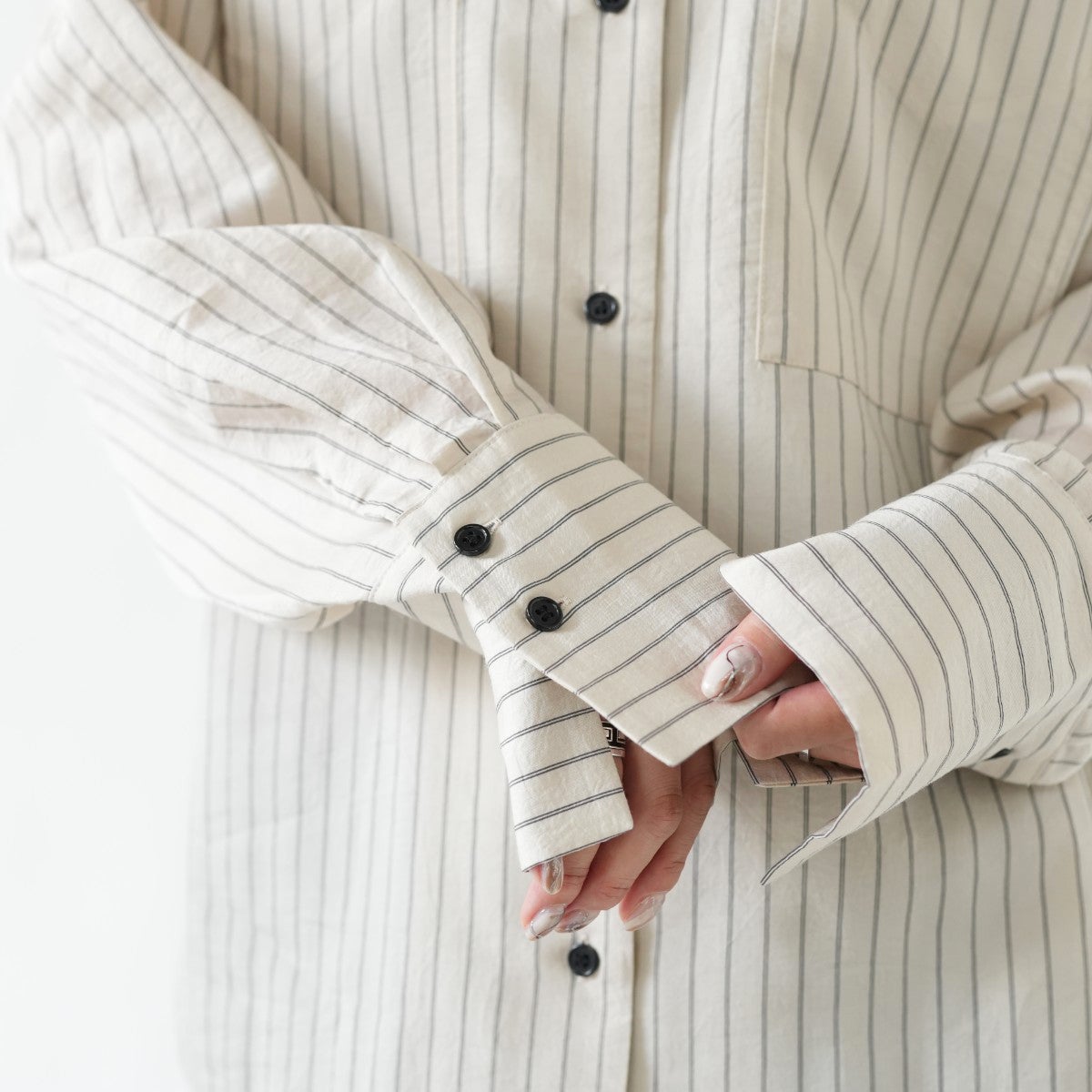 Opencollar Stripe Shirts オープンカラーストライプシャツ
