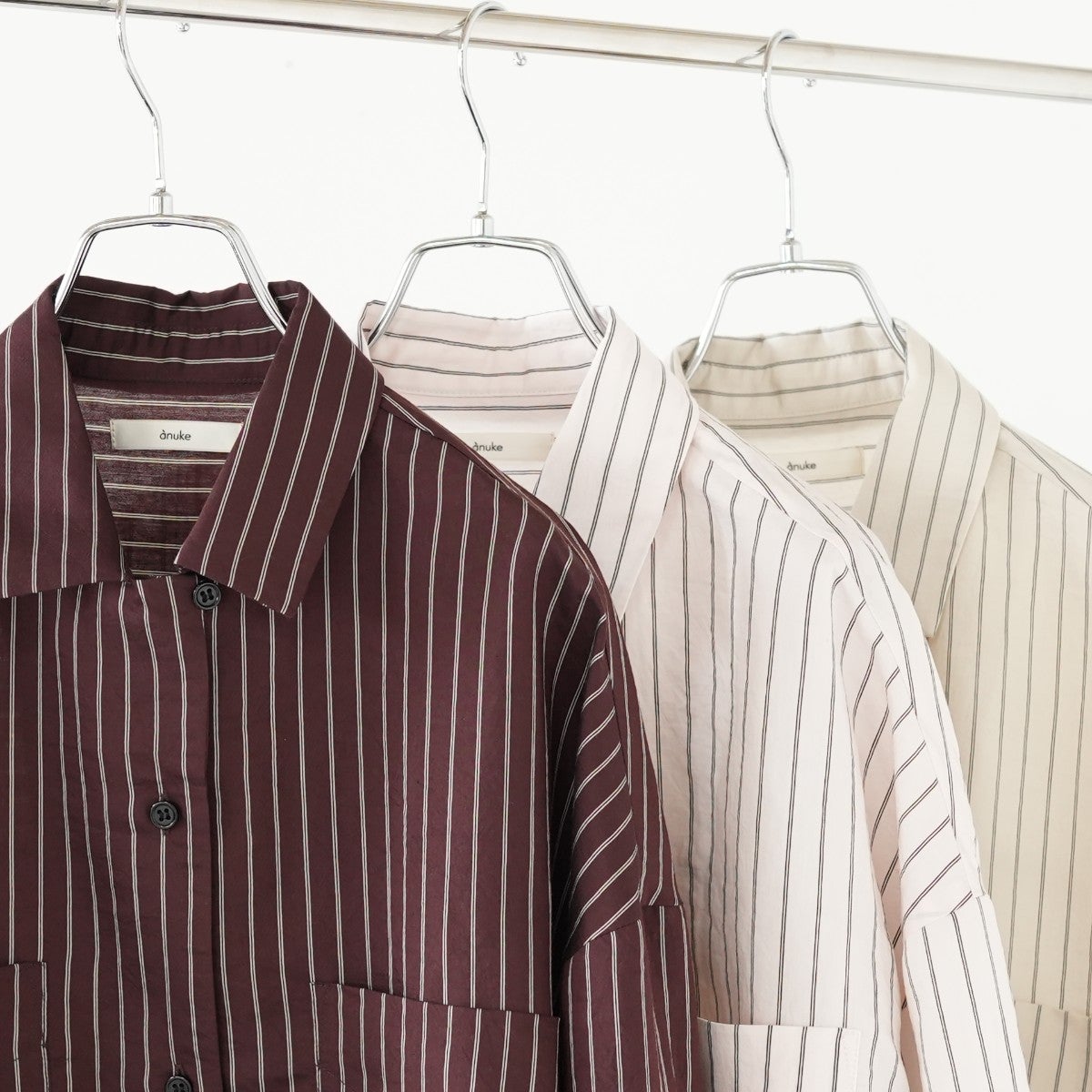 Opencollar Stripe Shirts オープンカラーストライプシャツ