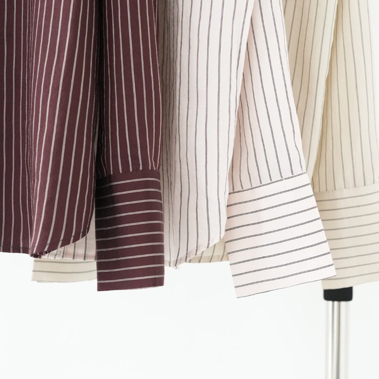 Opencollar Stripe Shirts オープンカラーストライプシャツ