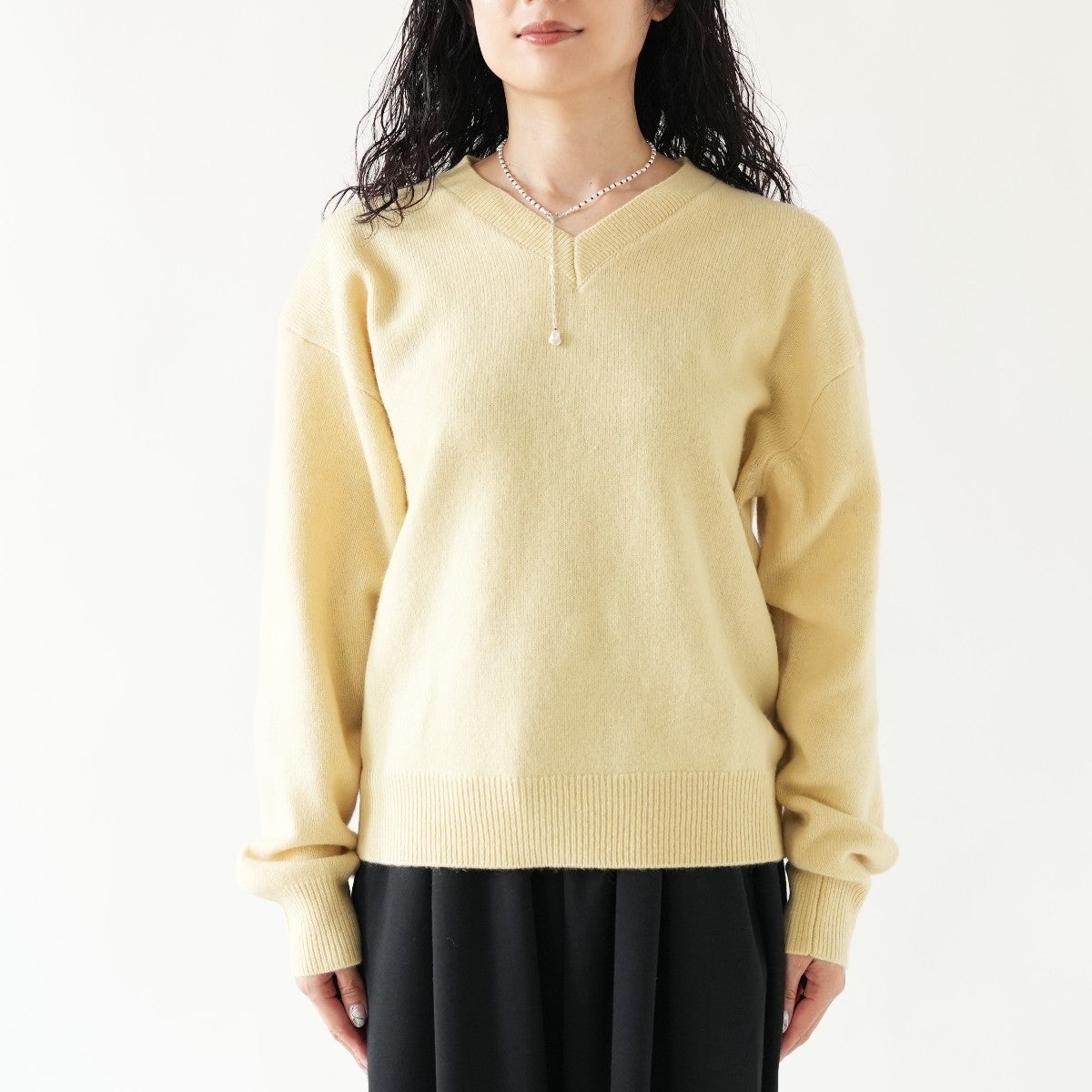 Wool Vneck Knit ウールVネックニット