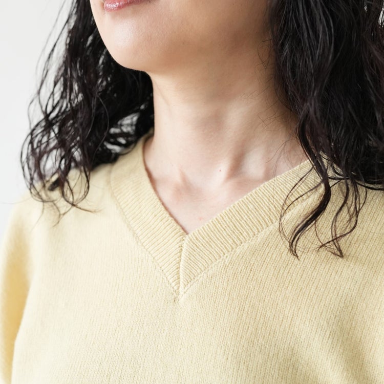Wool Vneck Knit ウールVネックニット