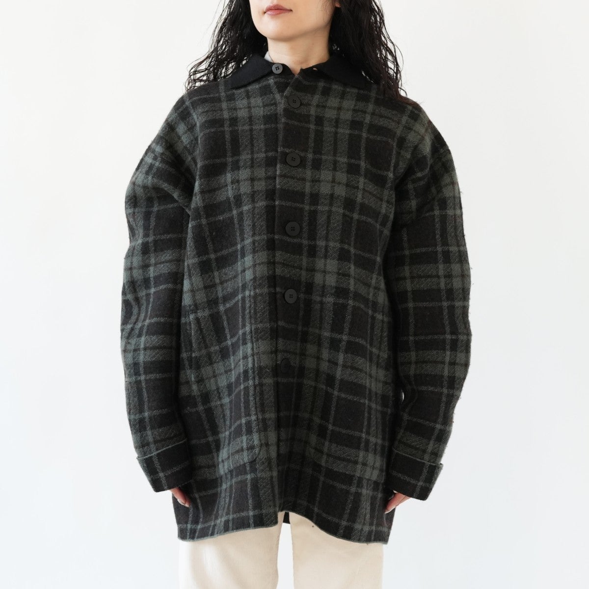 THORNE COAT ボイルドウール ハーフコート