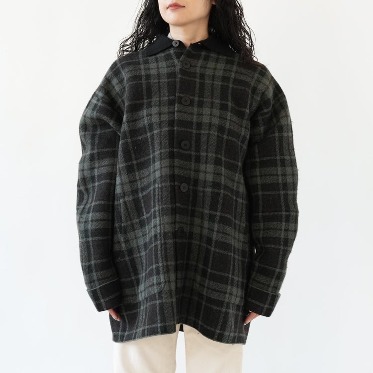 THORNE COAT ボイルドウール ハーフコート