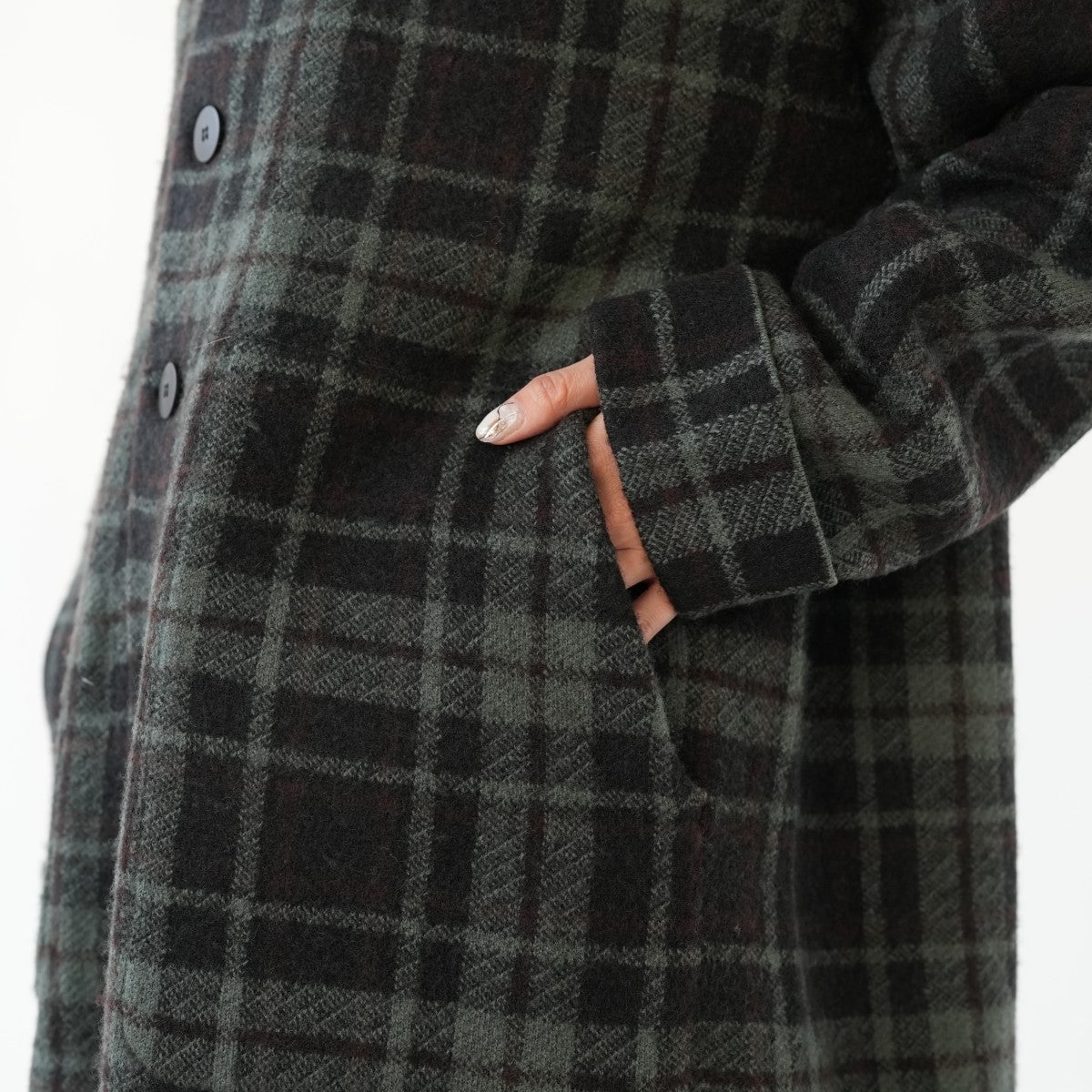THORNE COAT ボイルドウール ハーフコート