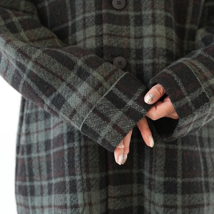THORNE COAT ボイルドウール ハーフコート