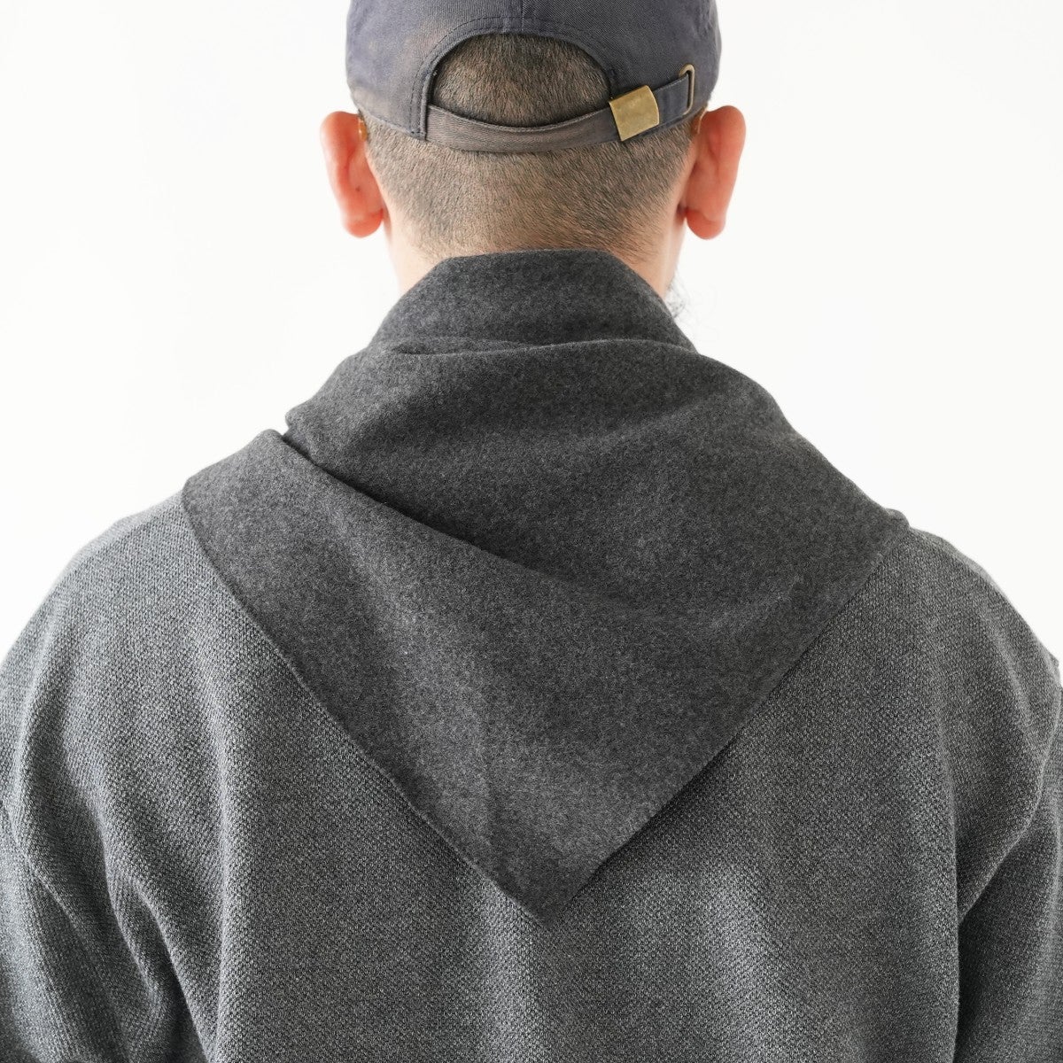 Super 180s Milled Wool Jersey Triangle Scarf スーパー180s ウール天竺ミルド トライアングルスカーフ