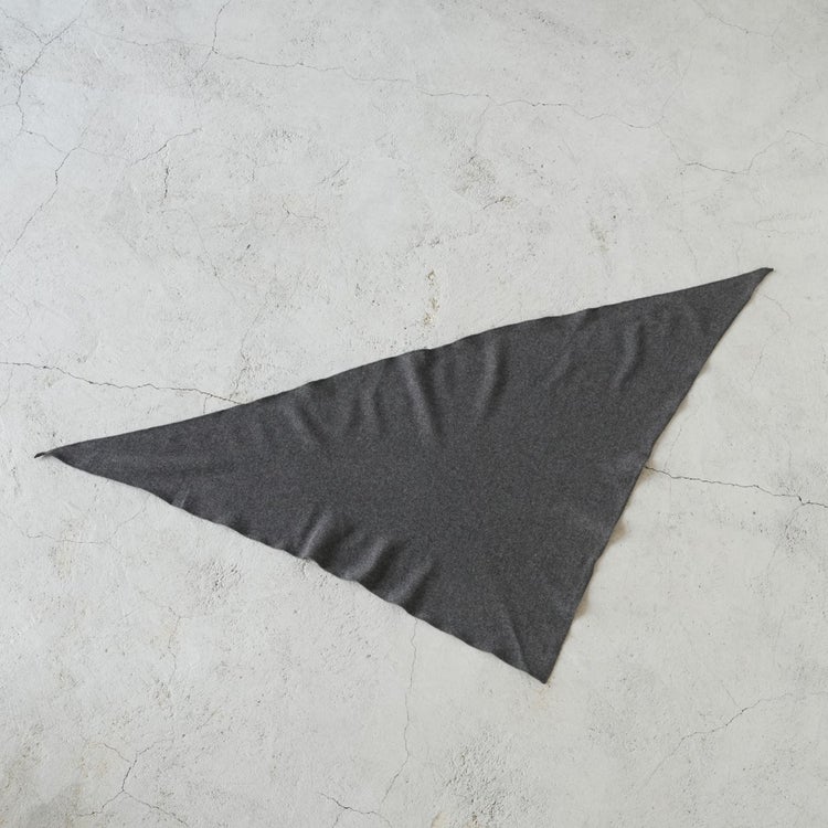 Super 180s Milled Wool Jersey Triangle Scarf スーパー180s ウール天竺ミルド トライアングルスカーフ
