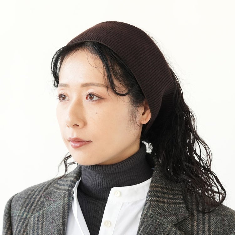CASHMERE MIX HAIR BAND カシミアミックスヘアバンド