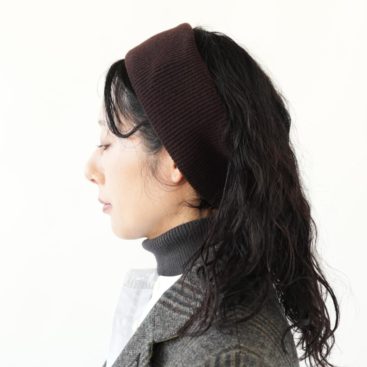 CASHMERE MIX HAIR BAND カシミアミックスヘアバンド