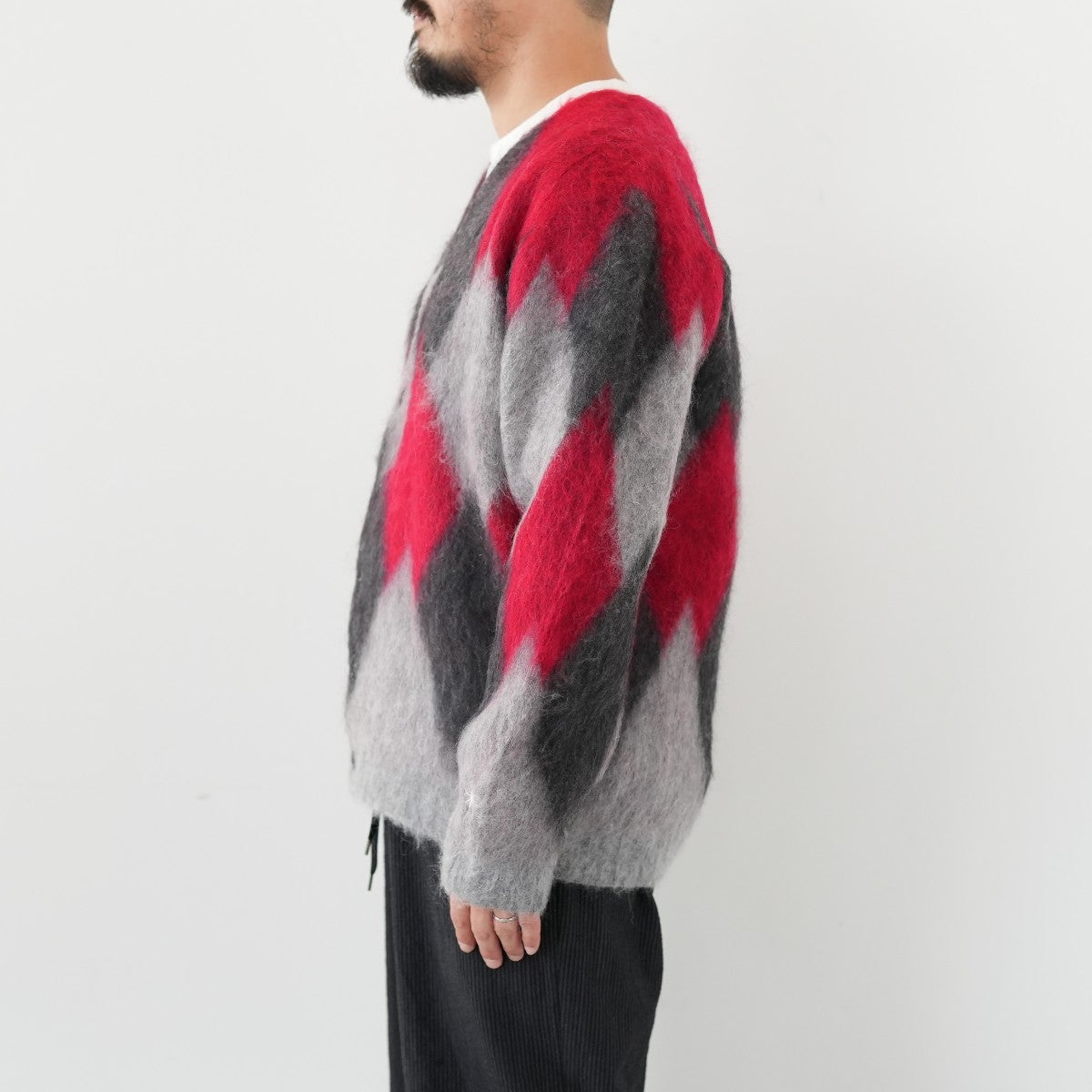Argyle Mohair Cardigan アーガイルモヘアカーディガン