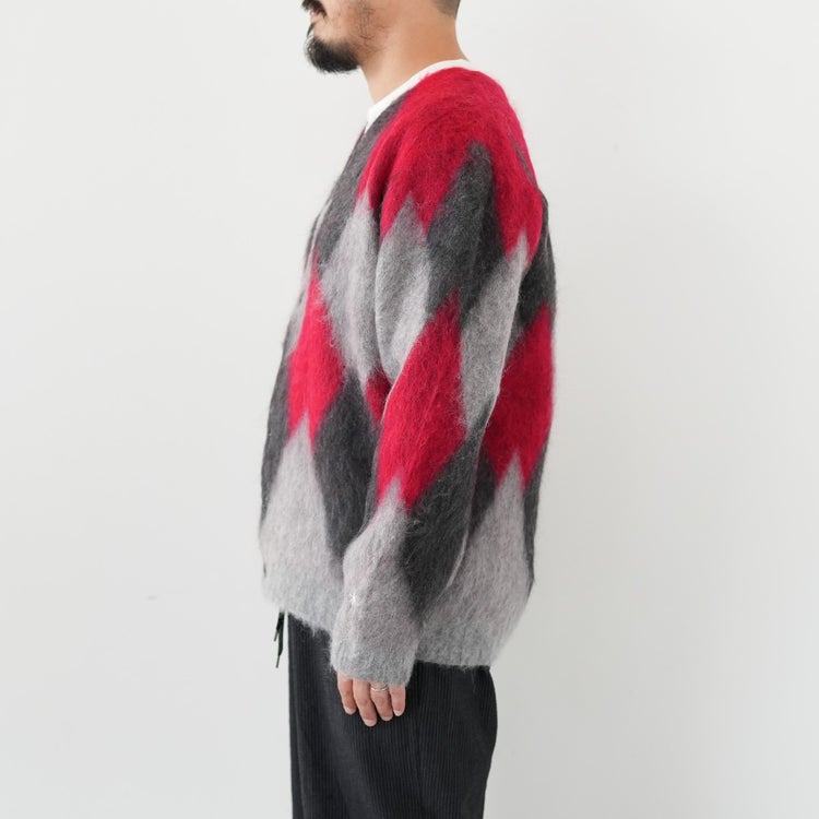 Argyle Mohair Cardigan アーガイルモヘアカーディガン