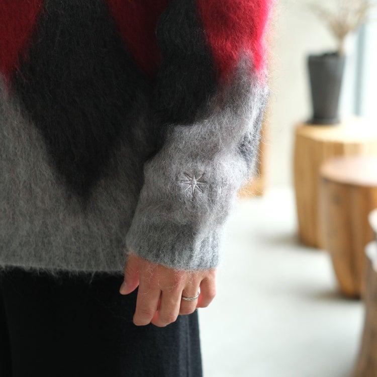 Argyle Mohair Cardigan アーガイルモヘアカーディガン