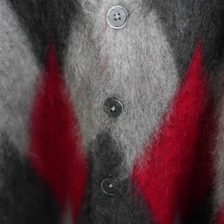 Argyle Mohair Cardigan アーガイルモヘアカーディガン