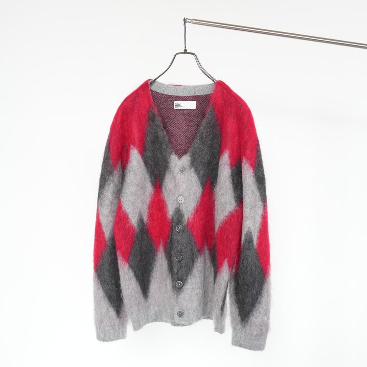 Argyle Mohair Cardigan アーガイルモヘアカーディガン