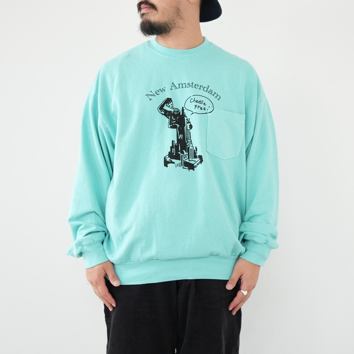 USA City Print N/Ams L/S シティープリントロングスリーブ