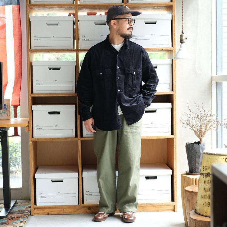 ROLL UP ORGANIC CORDUROY SHIRT ロールアップオーガニックコーデュロイシャツ