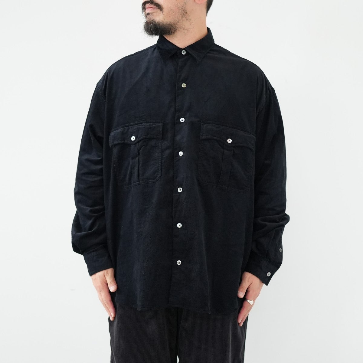 ROLL UP ORGANIC CORDUROY SHIRT ロールアップオーガニックコーデュロイシャツ