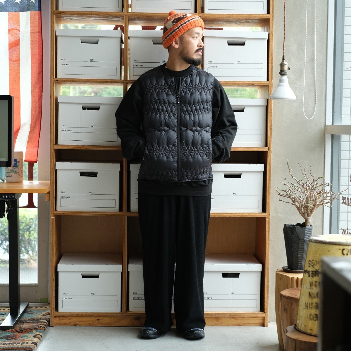 〈SOUTH2 WEST8〉x〈TAION〉 Inner Down Vest インナーダウンベスト