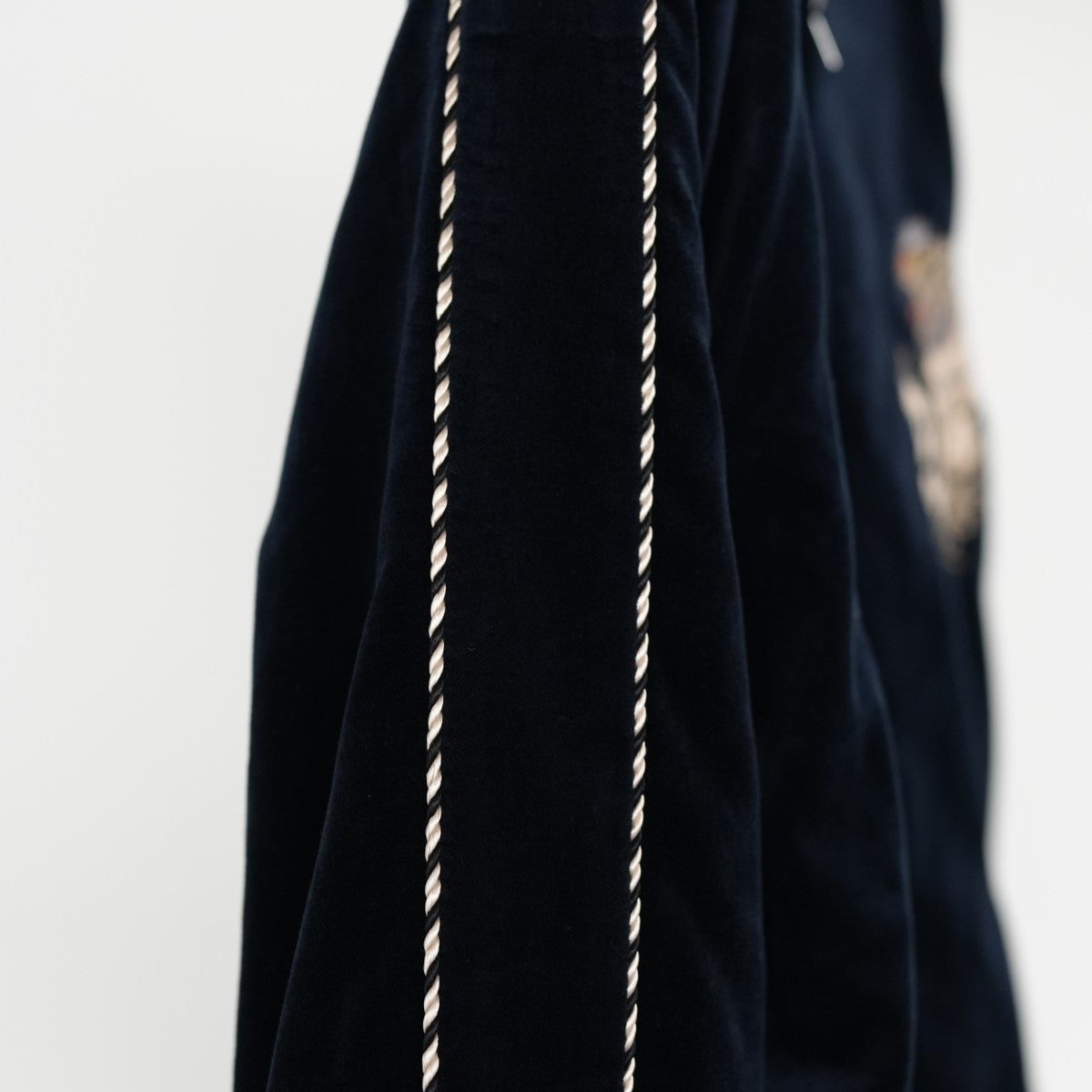 Velveteen Souvenir Jacket “WHITE DRAGON”×“JAPAN MAP”