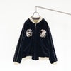 Velveteen Souvenir Jacket “WHITE DRAGON”×“JAPAN MAP”