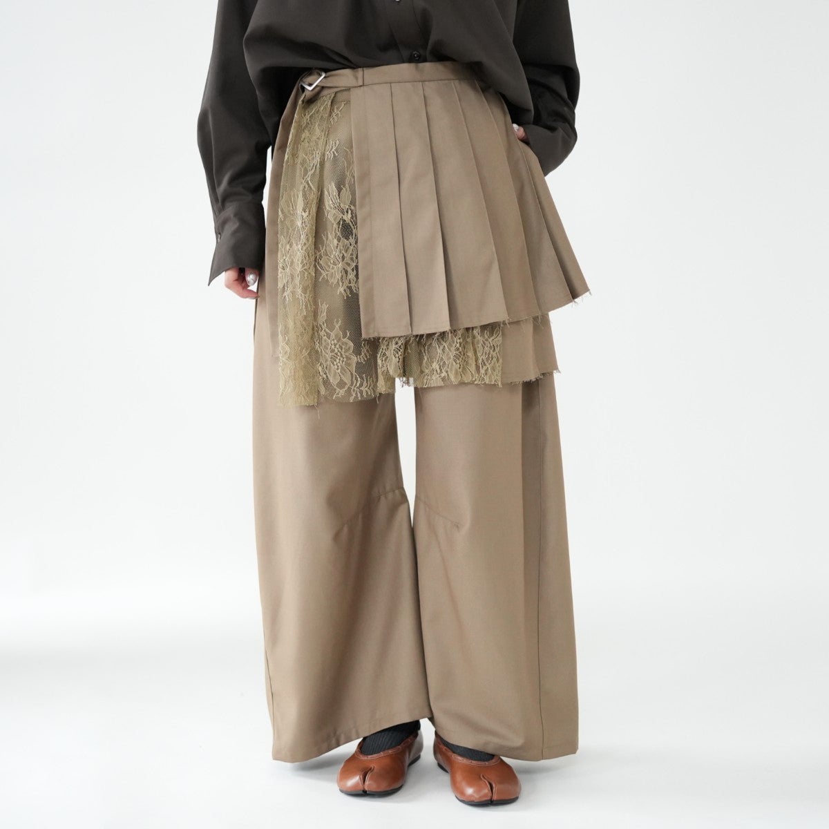 pleated skirt pants プリーツスカートパンツ
