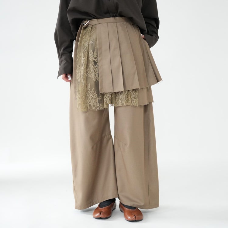 pleated skirt pants プリーツスカートパンツ