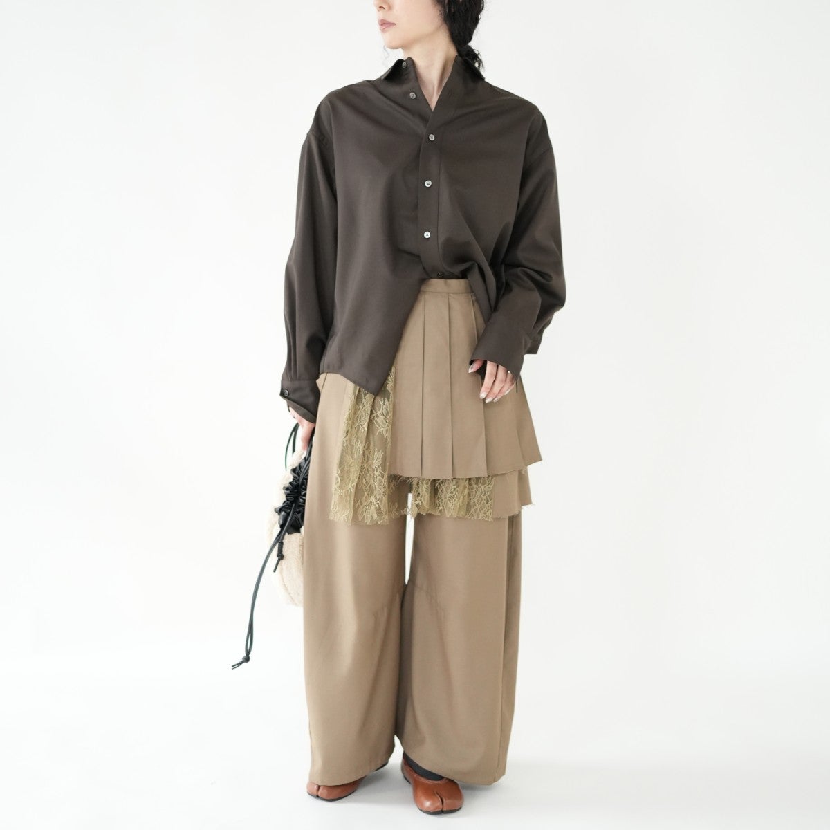 pleated skirt pants プリーツスカートパンツ