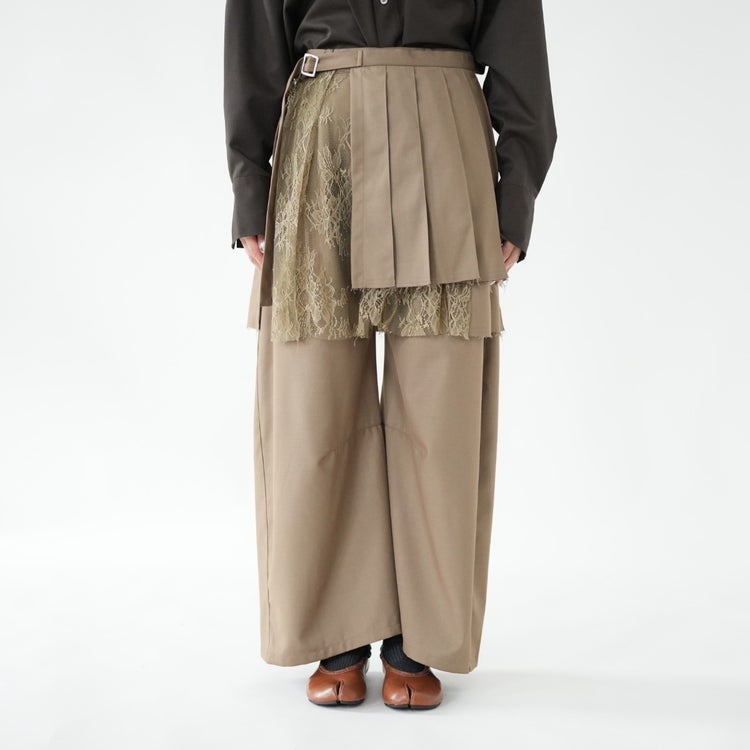 pleated skirt pants プリーツスカートパンツ