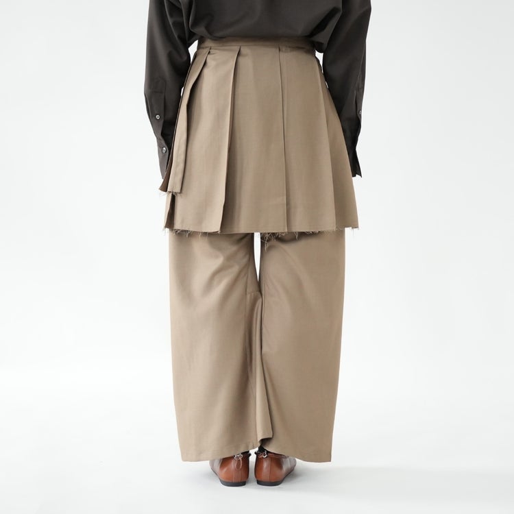 pleated skirt pants プリーツスカートパンツ
