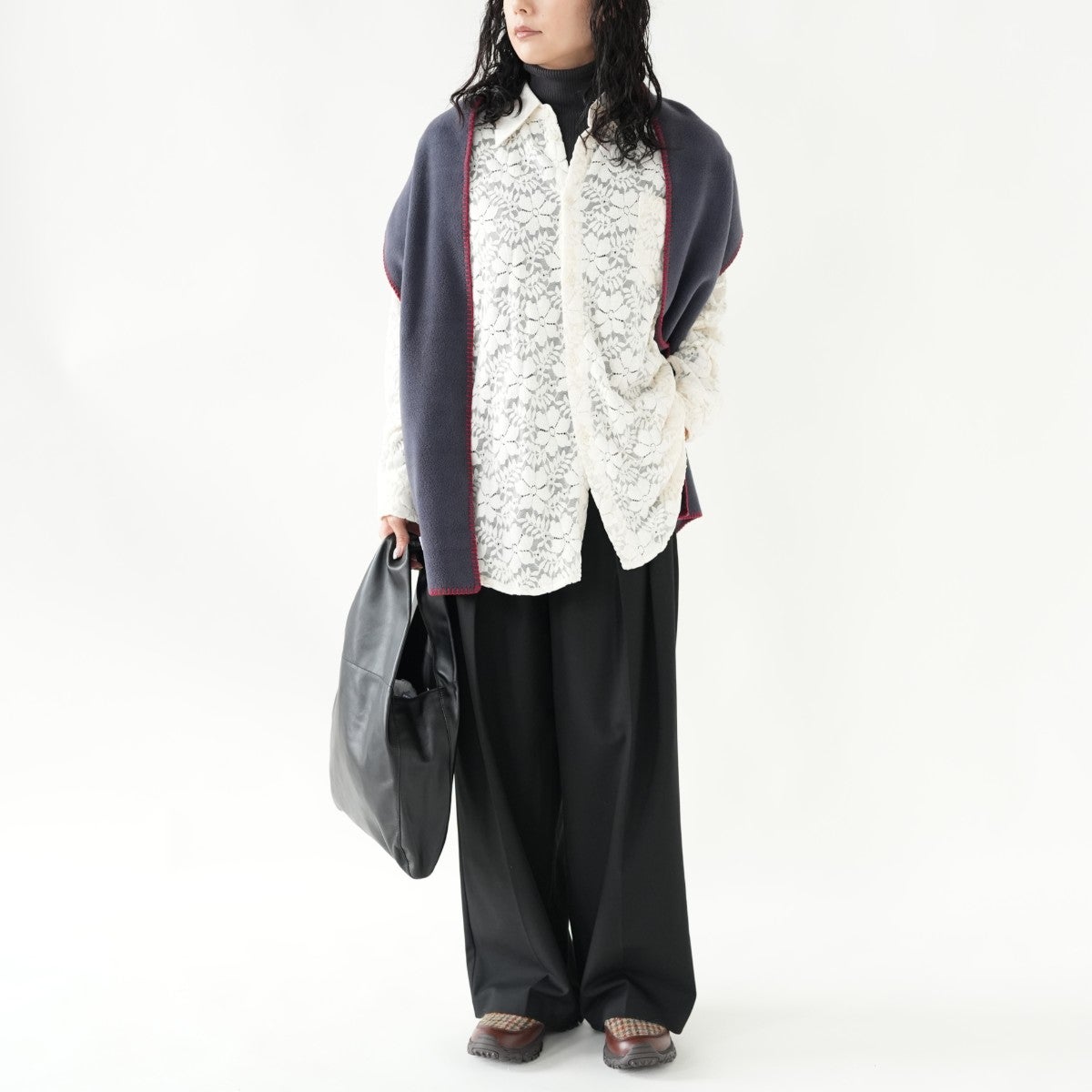 over lace shirt オーバーレースシャツ