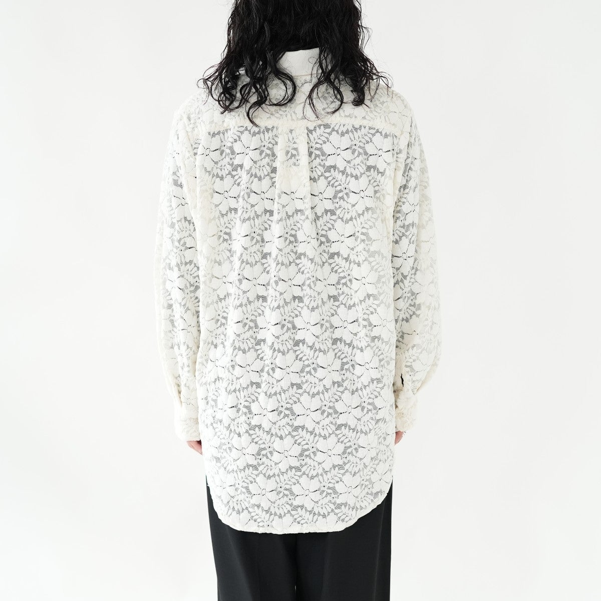 over lace shirt オーバーレースシャツ