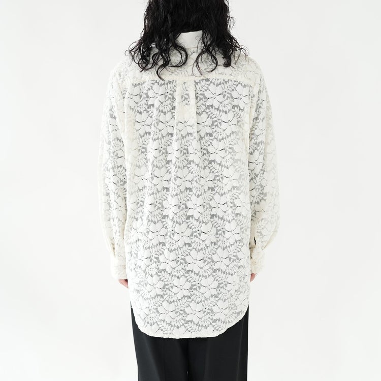 over lace shirt オーバーレースシャツ