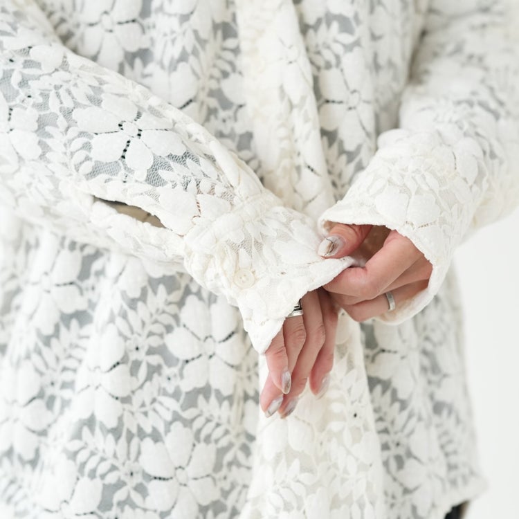 over lace shirt オーバーレースシャツ