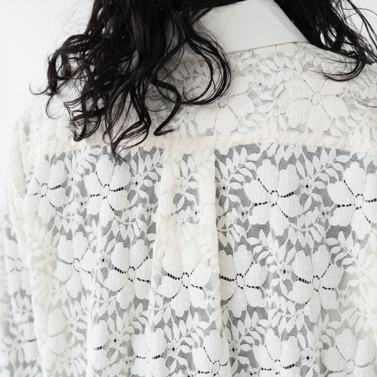over lace shirt オーバーレースシャツ