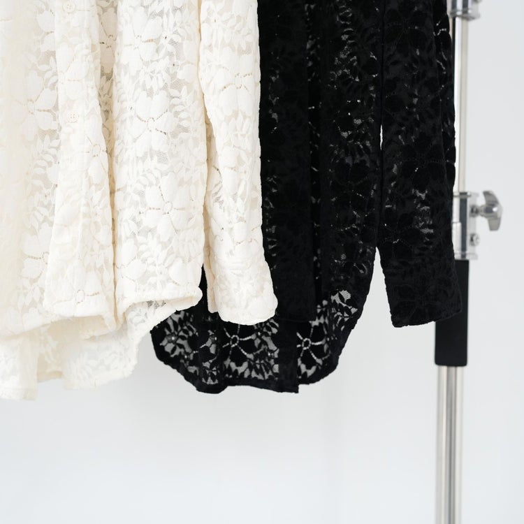 over lace shirt オーバーレースシャツ
