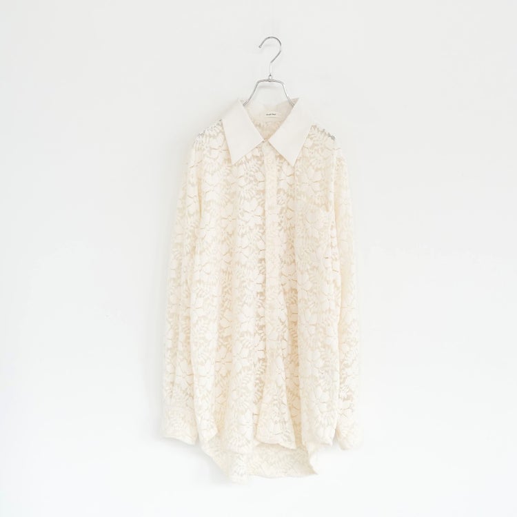 over lace shirt オーバーレースシャツ