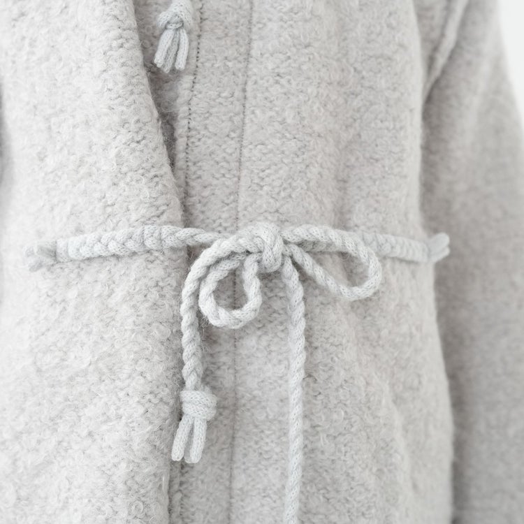 mohair＆shetland wool junbo loop knit jacket ジャンボループニットジャケット