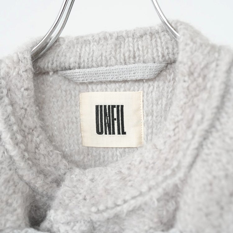 mohair＆shetland wool junbo loop knit jacket ジャンボループニットジャケット