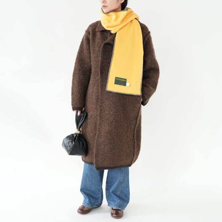 mohair＆shetland wool junbo loop knit coat ジャンボループニットコート