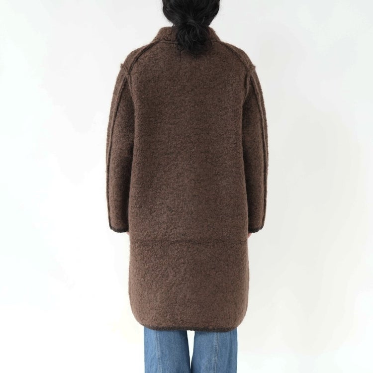 mohair＆shetland wool junbo loop knit coat ジャンボループニットコート
