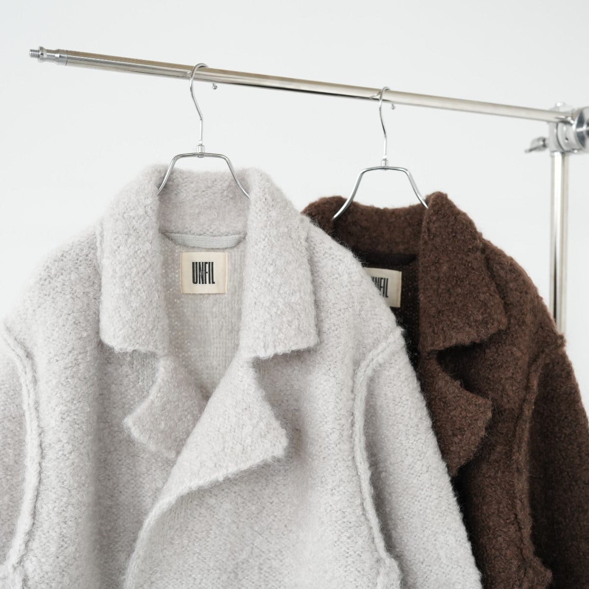 mohair＆shetland wool junbo loop knit coat ジャンボループニットコート