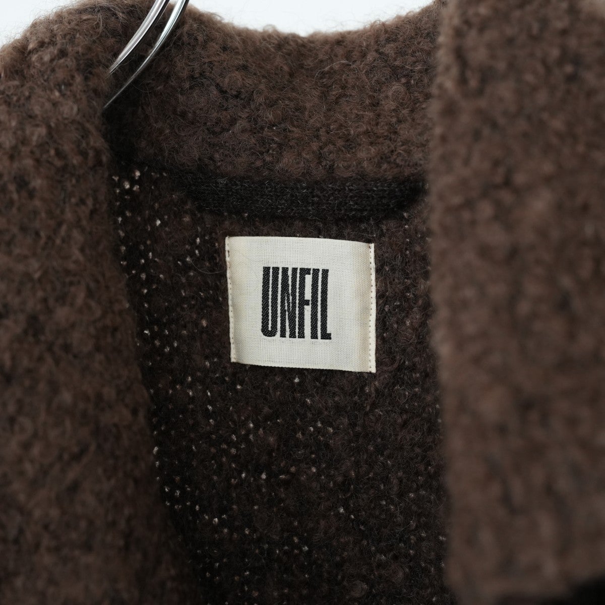 mohair＆shetland wool junbo loop knit coat ジャンボループニットコート