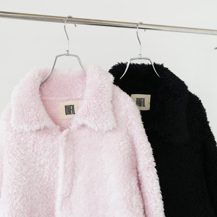 wool＆silk fur knit short coat ファーニットショートコート