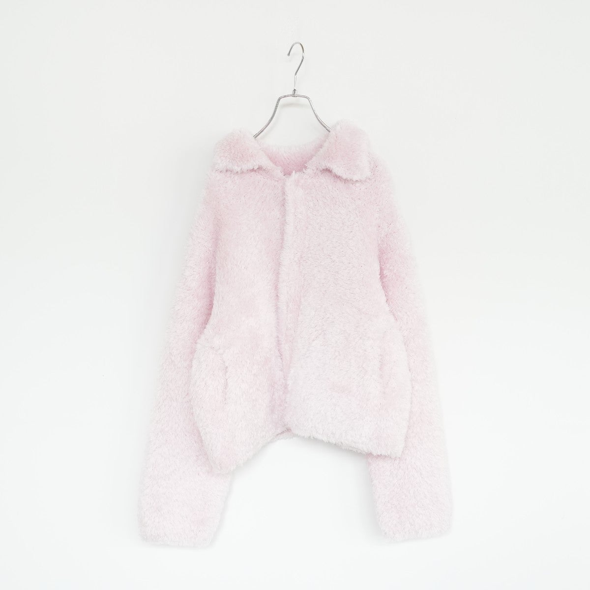 wool＆silk fur knit short coat ファーニットショートコート