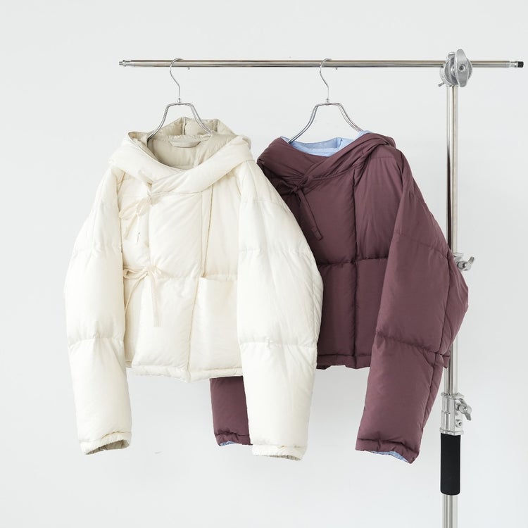 reversible cropped down jacket リバーシブルクロップドダウンジャケット