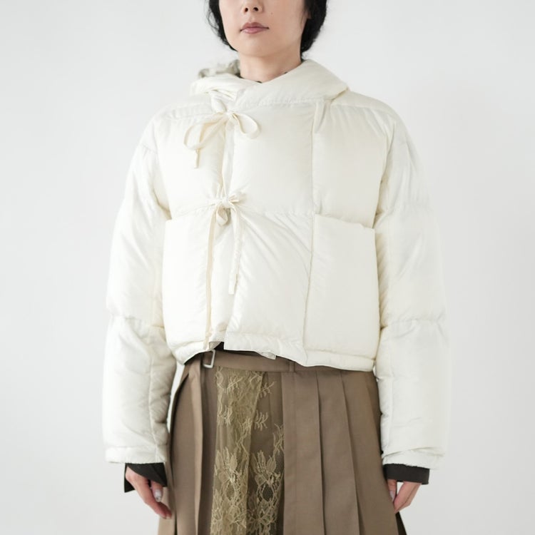 reversible cropped down jacket リバーシブルクロップドダウンジャケット