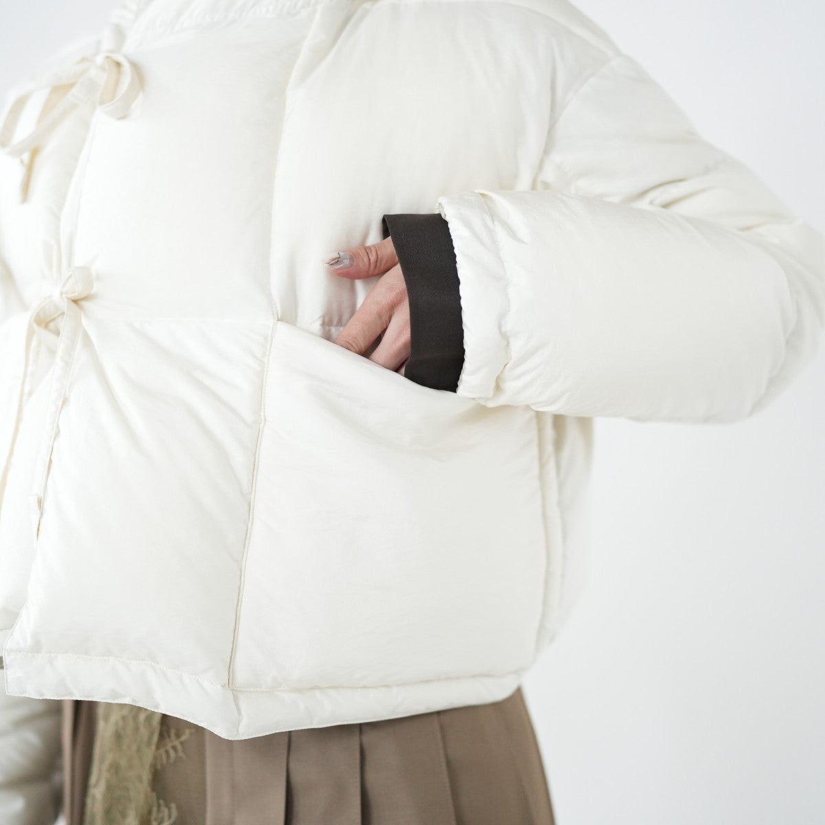 reversible cropped down jacket リバーシブルクロップドダウンジャケット